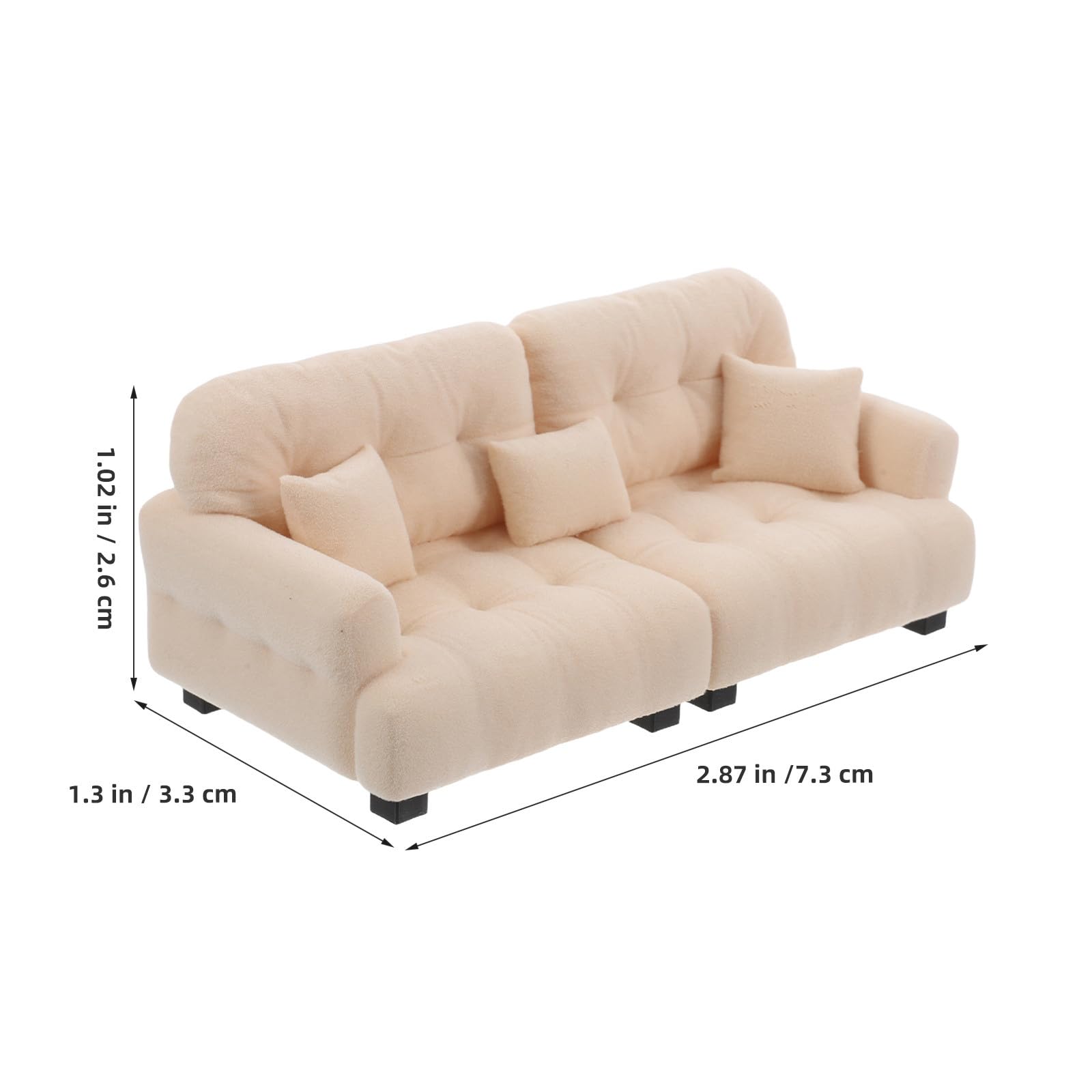 Amazon | TEHAUX ドールハウスミニチェアソファ：1/30ミニチュア家具